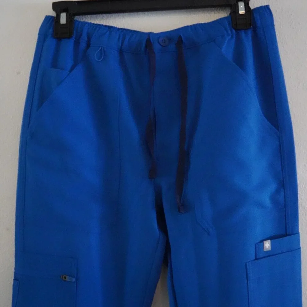 NWT, Figs, Men's Cairo Cargo Scrub‎ Pants, Royal Blue